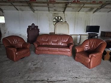 Matresses: Kožna garnitura za sedenje – 1 - Komplet obuhvata: trosed i dve at lalafo.rs — 3 Matresses: Kožna garnitura za sedenje – 1 - Komplet obuhvata: trosed i dve — 3