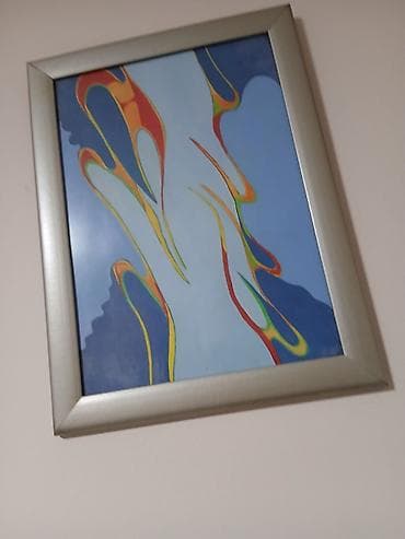 Apstraktna slika u ramu - Tehnika: akril/boja na papiru ili platnu na lalafo.rs — 3 Apstraktna slika u ramu - Tehnika: akril/boja na papiru ili platnu — 3