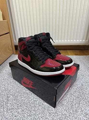 bermude teksas br: Jordan 1 High Patent Bred ORIGINAL Patike su nove, jednom nošene na lalafo.rs — 1 bermude teksas br: Jordan 1 High Patent Bred ORIGINAL Patike su nove, jednom nošene — 1