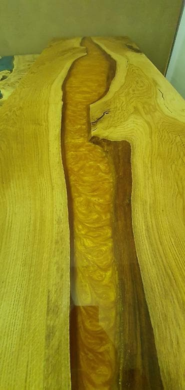 stolovi od drveta: Epoxy sto Hrast/zlatni 90x272 cm Ploča stola napravljena od drveta at lalafo.rs — 1 stolovi od drveta: Epoxy sto Hrast/zlatni 90x272 cm Ploča stola napravljena od drveta — 1