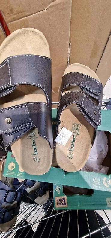 Muške kožne papuče/sandale Footflexx - Model sa dva široka kaiša at lalafo.rs — 8 Muške kožne papuče/sandale Footflexx - Model sa dva široka kaiša — 8