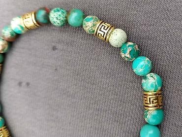 Bracelets: Narukvica Variscit - Materijal: variscit (poludragi kamen), kuglice u at lalafo.rs — 3 Bracelets: Narukvica Variscit - Materijal: variscit (poludragi kamen), kuglice u — 3