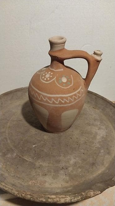 Ručno rađena keramička krčaga sa dva izliva - Materijal: pečena glina na lalafo.rs — 3 Ručno rađena keramička krčaga sa dva izliva - Materijal: pečena glina — 3