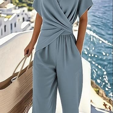 pantalone gina benotti: Ženski letnji kombinezon s preklopom - Kroj: gornji deo sa V-izrezom na lalafo.rs — 3 pantalone gina benotti: Ženski letnji kombinezon s preklopom - Kroj: gornji deo sa V-izrezom — 3