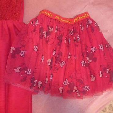 Dečija svečana crvena haljina + suknjica Minnie - Brend: H&M na lalafo.rs — 3 Dečija svečana crvena haljina + suknjica Minnie - Brend: H&M — 3