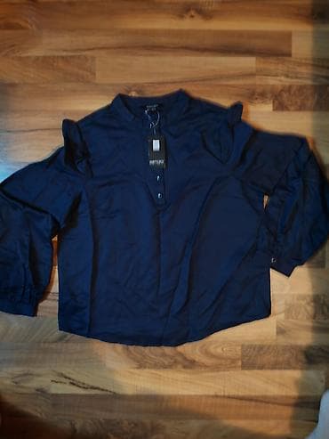 Ženska bluza Esmara – tamnoplava - Model sa kratkom “mandarin” na lalafo.rs — 2 Ženska bluza Esmara – tamnoplava - Model sa kratkom “mandarin” — 2