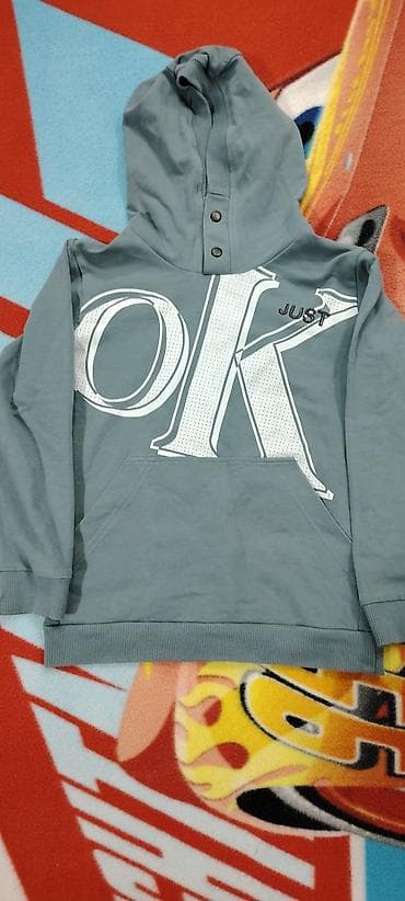 Dukserica sa kapuljačom za decu/teen - Boja: sivo-zelena - na lalafo.rs Dukserica sa kapuljačom za decu/teen - Boja: sivo-zelena -