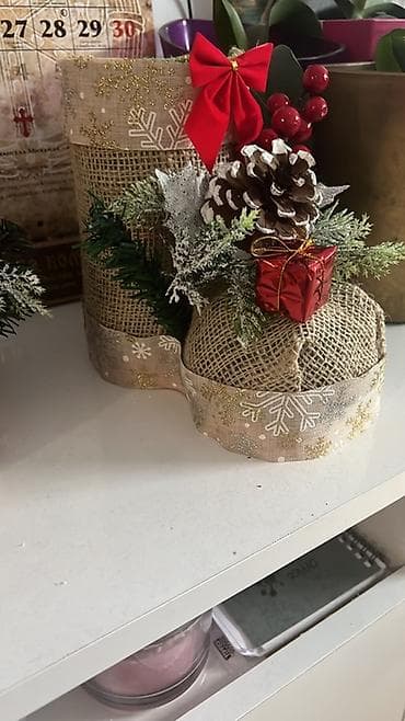 Ručno rađeni novogodišnji aranžmani od jute - Dekorativne na lalafo.rs — 3 Ručno rađeni novogodišnji aranžmani od jute - Dekorativne — 3