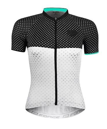 Women's T-shirts and tops: DRES FORCE POINTS KRATKI RUKAV, CRNO-BELA-TIRKIZNA | Dres je at lalafo.rs — 1 Women's T-shirts and tops: DRES FORCE POINTS KRATKI RUKAV, CRNO-BELA-TIRKIZNA | Dres je — 1