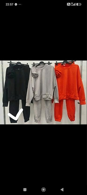 Duks trenerke – komplet (gornji deo + donji deo) - Model: široki na lalafo.rs Duks trenerke – komplet (gornji deo + donji deo) - Model: široki