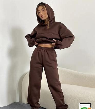 Women's Sweatsuits: Damski komplet trenerke – tamno braon Termo zimska trenerka Jednom at lalafo.rs — 4 Women's Sweatsuits: Damski komplet trenerke – tamno braon Termo zimska trenerka Jednom — 4