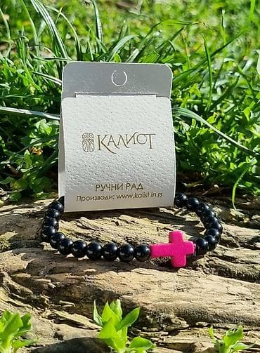 Bracelets: Kalist ručno rađene kamene brojanice od oniksa sa blagoslovom SPC at lalafo.rs — 8 Bracelets: Kalist ručno rađene kamene brojanice od oniksa sa blagoslovom SPC — 8