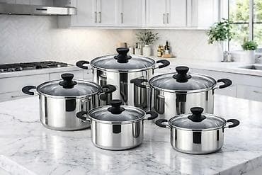 Akcija Set inox šerpi sa staklenim poklopcima – Classic Soup Pot - na lalafo.rs — 2 Akcija Set inox šerpi sa staklenim poklopcima – Classic Soup Pot - — 2