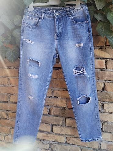 bermude teksas br: Ženske farmerke sa poderotinama – veličina L - Model: ravne nogavice at lalafo.rs — 4 bermude teksas br: Ženske farmerke sa poderotinama – veličina L - Model: ravne nogavice — 4