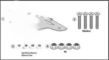 Transport: Aluminijumska zadnja ploča/nosač za top case – za motocikle - Robusna at lalafo.rs — 4 Transport: Aluminijumska zadnja ploča/nosač za top case – za motocikle - Robusna — 4