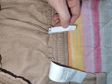 Bež ženske pantalone jogger kroja od eko kože *poobim u struku 50cm - na lalafo.rs — 3 Bež ženske pantalone jogger kroja od eko kože *poobim u struku 50cm - — 3
