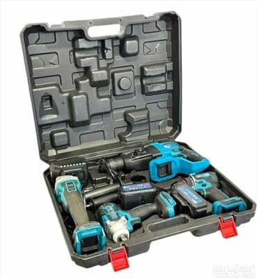 Cordless Power Tool Sets: Set aku alata 4u1 HITMAN brusilica, srafilica, odvijac i hilti at lalafo.rs — 1 Cordless Power Tool Sets: Set aku alata 4u1 HITMAN brusilica, srafilica, odvijac i hilti — 1