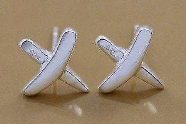 Personal Items: Minđuše „airplane“ – srebro 925 - Dizajn: minimalističke minđuše u at lalafo.rs — 4 Personal Items: Minđuše „airplane“ – srebro 925 - Dizajn: minimalističke minđuše u — 4