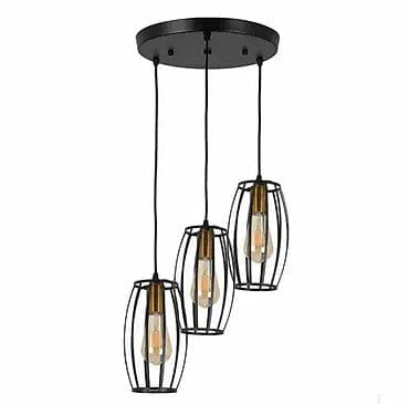 Antique Decor: MEGGA, BARREL VISILICA 3R E27 BK GD, 012846 Grlo: E27 Izvor svetla at lalafo.rs — 1 Antique Decor: MEGGA, BARREL VISILICA 3R E27 BK GD, 012846 Grlo: E27 Izvor svetla — 1