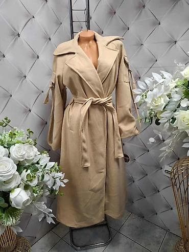💫Ženski dugi kaput sa pojasom – tri nijanse bež po veoma povoljnoj na lalafo.rs — 2 💫Ženski dugi kaput sa pojasom – tri nijanse bež po veoma povoljnoj — 2