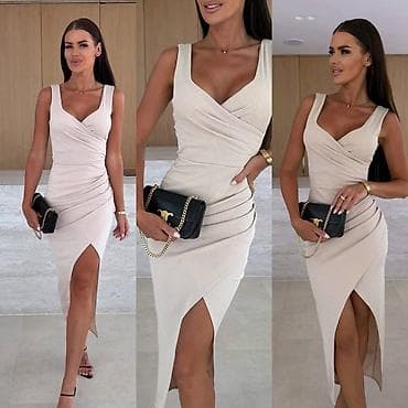 Personal Items: Elegantna midi haljina sa preklopom i visokim šlicem - Kroj at lalafo.rs — 2 Personal Items: Elegantna midi haljina sa preklopom i visokim šlicem - Kroj — 2