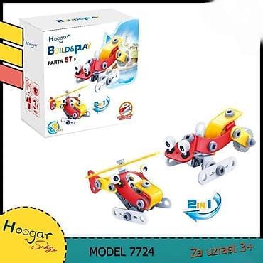 Creative & Educational Toys: Hoogar Build&Play 2u1 – Model 7724 Kreativni set za sklapanje sa at lalafo.rs — 1 Creative & Educational Toys: Hoogar Build&Play 2u1 – Model 7724 Kreativni set za sklapanje sa — 1