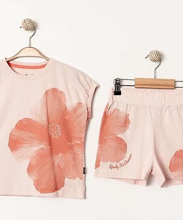 Dvoddelni letnji komplet za devojčice – majica i šorts u svetloroze na lalafo.rs Dvoddelni letnji komplet za devojčice – majica i šorts u svetloroze