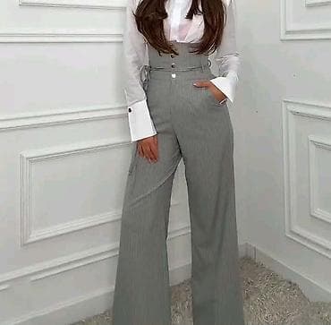 zenske broj: Visokostrujne ženske pantalone sa prugama – elegantan kroj širokih at lalafo.rs — 8 zenske broj: Visokostrujne ženske pantalone sa prugama – elegantan kroj širokih — 8