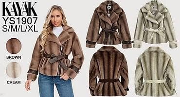 KAYAK ženska jakna YS1907 - Kratki kaput od mekog, bogato na lalafo.rs — 1 KAYAK ženska jakna YS1907 - Kratki kaput od mekog, bogato — 1