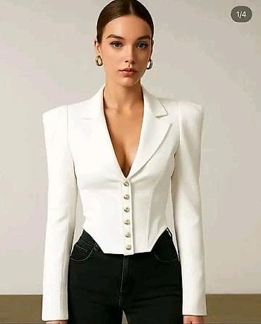 prsluk jaknica mango u: Ženski strukirani sako-korset - Model: elegantan sako sa dubokim V at lalafo.rs — 2 prsluk jaknica mango u: Ženski strukirani sako-korset - Model: elegantan sako sa dubokim V — 2