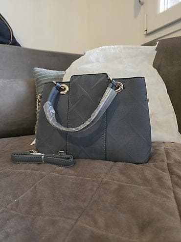 Elegantna ženska torba – siva - Materijal: veštačka koža sa at lalafo.rs — 4 Elegantna ženska torba – siva - Materijal: veštačka koža sa — 4