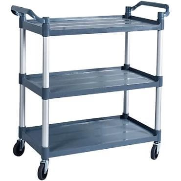 Tročlana servisna kolica na točkićima - Materijal: čvrsta plastika sa na lalafo.rs — 1 Tročlana servisna kolica na točkićima - Materijal: čvrsta plastika sa — 1