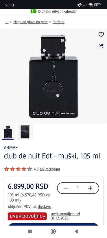 Armaf Club de Nuit kolekcija – parfemi i toaletne vode, 105 ml - Club na lalafo.rs — 4 Armaf Club de Nuit kolekcija – parfemi i toaletne vode, 105 ml - Club — 4