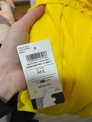 Ženska haljina Calliope – model “Giallo Sole” - Duga lepršava haljina na lalafo.rs — 4 Ženska haljina Calliope – model “Giallo Sole” - Duga lepršava haljina — 4