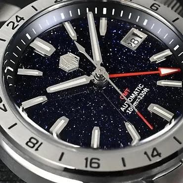 San Martin SN0129 GMT -39mm-Aventurine- Seiko NH34 na lalafo.rs — 4 San Martin SN0129 GMT -39mm-Aventurine- Seiko NH34 — 4