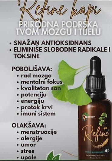 Refine – prirodne kapi za žene - Dodatak ishrani u bočici sa pipetom at lalafo.rs — 6 Refine – prirodne kapi za žene - Dodatak ishrani u bočici sa pipetom — 6