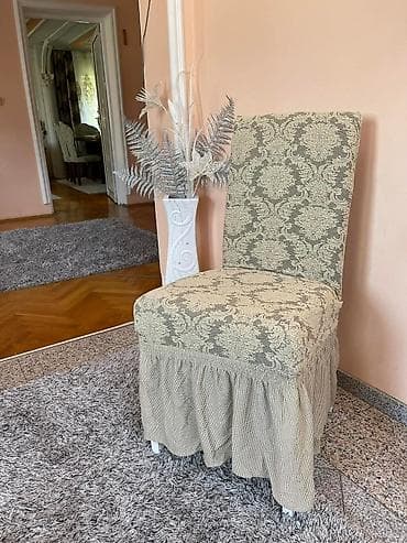 Furniture Covers: Rastegljive navlake za stolice sa volanom i žakard dezenom Žakard at lalafo.rs — 7 Furniture Covers: Rastegljive navlake za stolice sa volanom i žakard dezenom Žakard — 7
