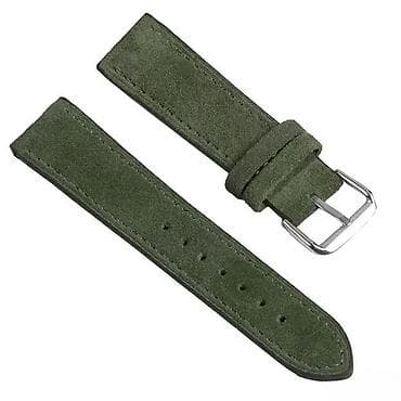Kožna narukvica za sat - 20mm - Zelena - Prevrnuta koža Potpuno nova na lalafo.rs — 1 Kožna narukvica za sat - 20mm - Zelena - Prevrnuta koža Potpuno nova — 1