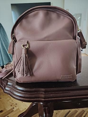 Skip Hop ruksak torba za mame – ružičasto‑puder boje - Materijal na lalafo.rs — 2 Skip Hop ruksak torba za mame – ružičasto‑puder boje - Materijal — 2