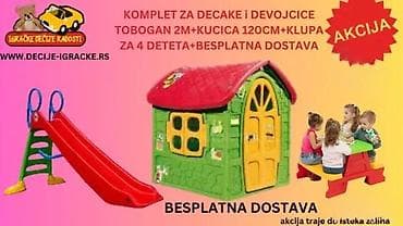 Komplet za decu – dvorišni set za igru Sadrži: - Plastični tobogan na lalafo.rs Komplet za decu – dvorišni set za igru Sadrži: - Plastični tobogan