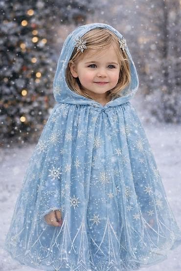 Prelep ogrtac za devojčice sa kapuljačom, inspirisan Frozen (Elsa) na lalafo.rs Prelep ogrtac za devojčice sa kapuljačom, inspirisan Frozen (Elsa)