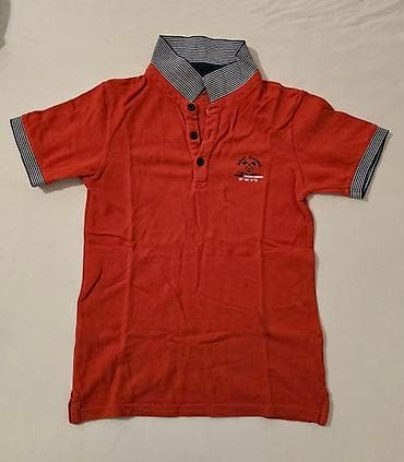 Dečija polo majica Topolino – veličina 128 - Boja: crvena - Kratki na lalafo.rs — 1 Dečija polo majica Topolino – veličina 128 - Boja: crvena - Kratki — 1