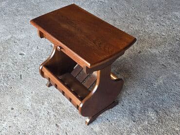 Dressers: Drveni pomoćni stočić sa držačem za novine/časopise - Materijal at lalafo.rs — 8 Dressers: Drveni pomoćni stočić sa držačem za novine/časopise - Materijal — 8