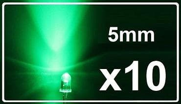dve suknje po: Zelene LED diode 5 mm – pakovanje 10 komada - Tip: standardne okrugle at lalafo.rs — 2 dve suknje po: Zelene LED diode 5 mm – pakovanje 10 komada - Tip: standardne okrugle — 2