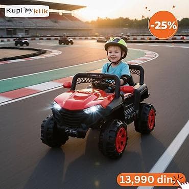 Dečiji električni džip A-6100 - Terenski dizajn sa velikim EVA na lalafo.rs — 4 Dečiji električni džip A-6100 - Terenski dizajn sa velikim EVA — 4