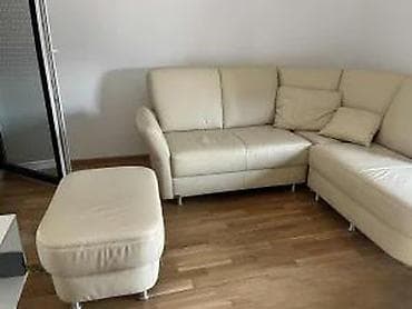 Sectional sofas: Ugaona garnitura od prave kože – bež/ekru boja - Moderan L-oblik sa at lalafo.rs — 7 Sectional sofas: Ugaona garnitura od prave kože – bež/ekru boja - Moderan L-oblik sa — 7