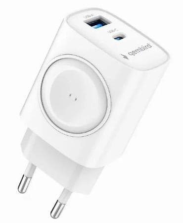 Gembird 20W brzi punjač – USB + Apple Watch - Zidni adapter sa na lalafo.rs Gembird 20W brzi punjač – USB + Apple Watch - Zidni adapter sa