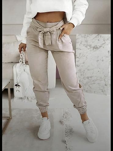 Ženske pantalone sa visokim strukom i mašnom gs - Model na lalafo.rs — 3 Ženske pantalone sa visokim strukom i mašnom gs - Model — 3