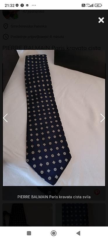 SNIŽENO!!Pierre Balmain kravata,cista svila. Savrsena. Kao nova na lalafo.rs — 1 SNIŽENO!!Pierre Balmain kravata,cista svila. Savrsena. Kao nova — 1