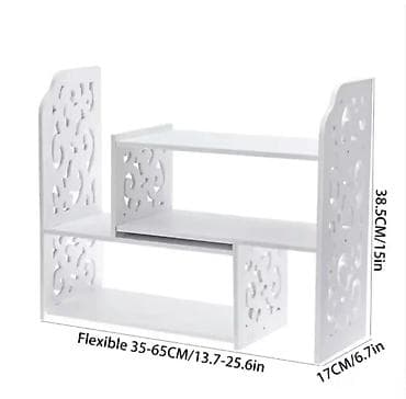 Podesiva bela polica za sto – dekorativna i funkcionalna - na lalafo.rs — 3 Podesiva bela polica za sto – dekorativna i funkcionalna - — 3